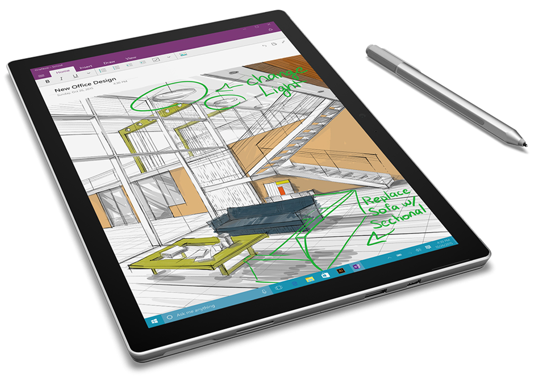  Tableta Microsoft Surface Pro 4, 12.3", 128GB, Argintiu 