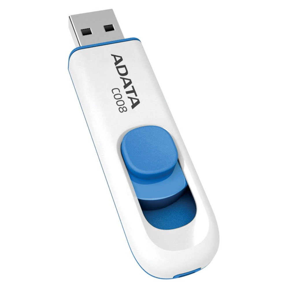  Memorie USB A-DATA AC008-8G-RWE, 8GB, USB 2.0, Alb 
