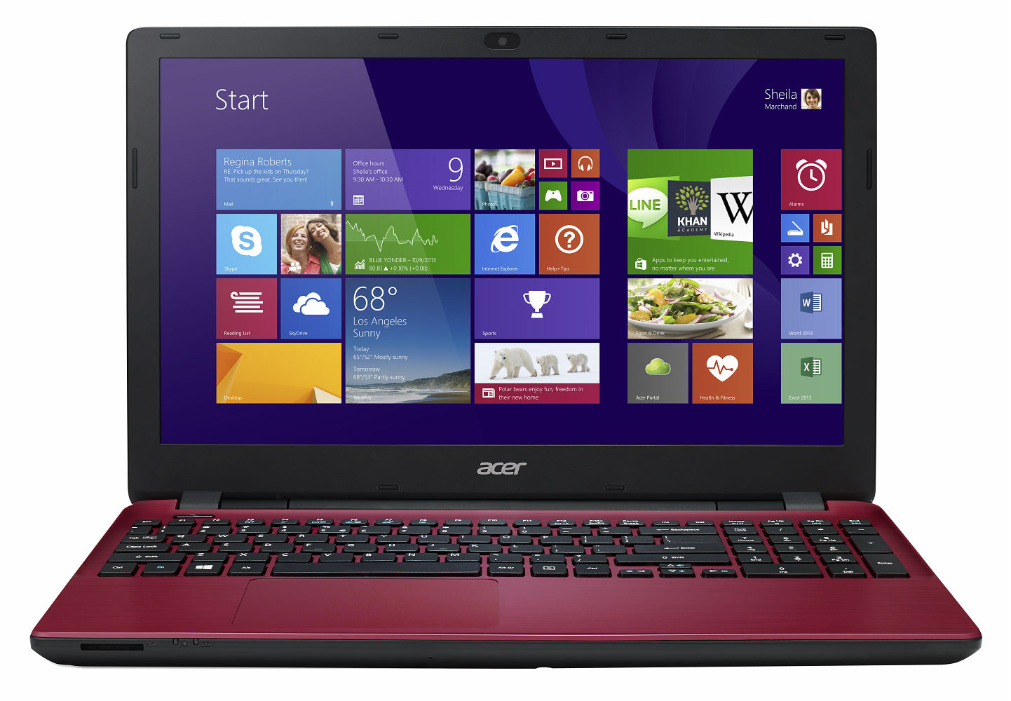  Laptop Acer E5-521, AMD E2-6110, 4GB DDR3, HDD 500GB, AMD Radeon R2, Windows 8 