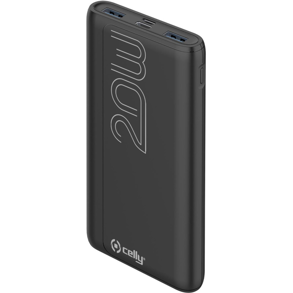Acumulator extern Celly Power Delivery, 10000mAh, Negru