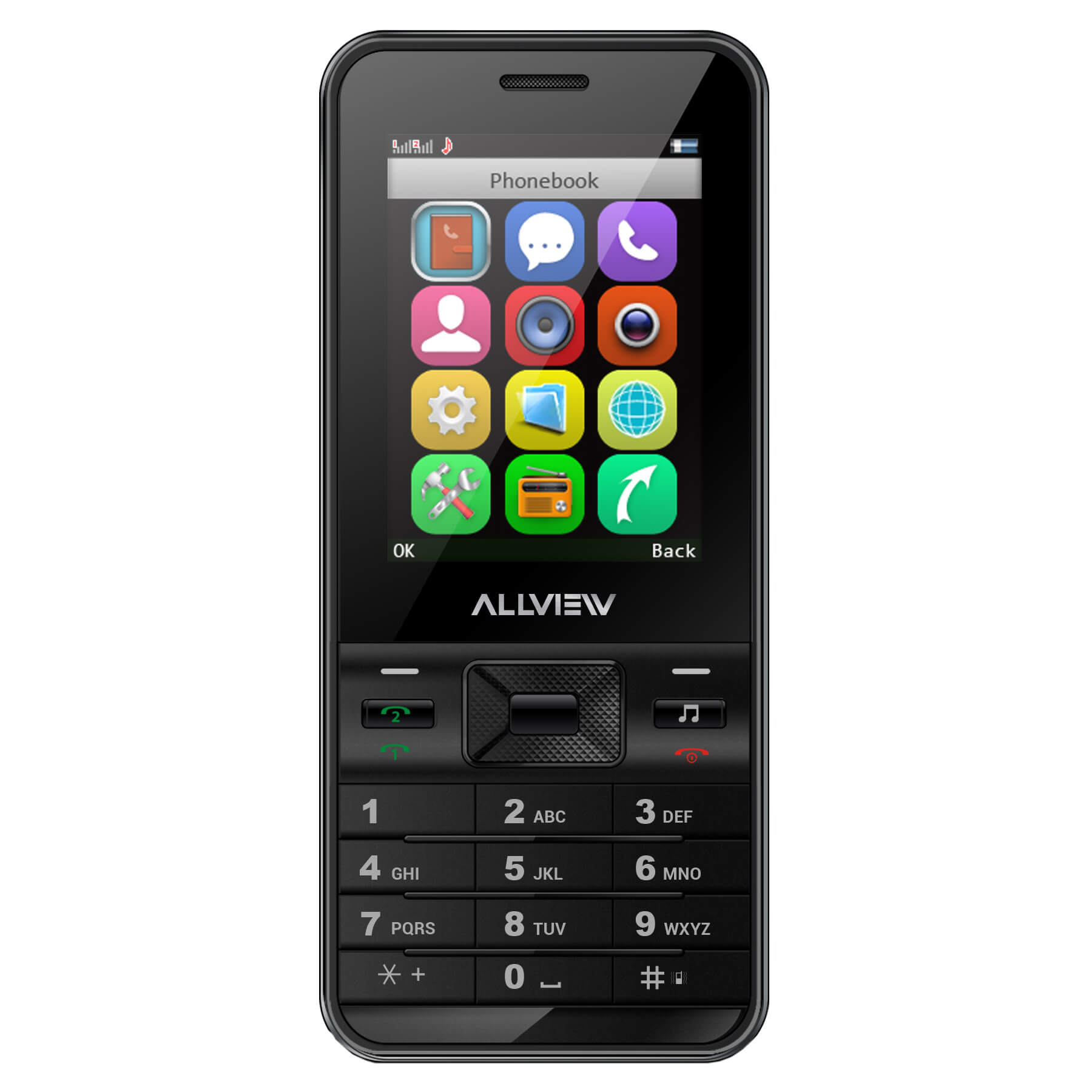  Telefon mobil Allview M7 Start, Dual SIM, Negru 