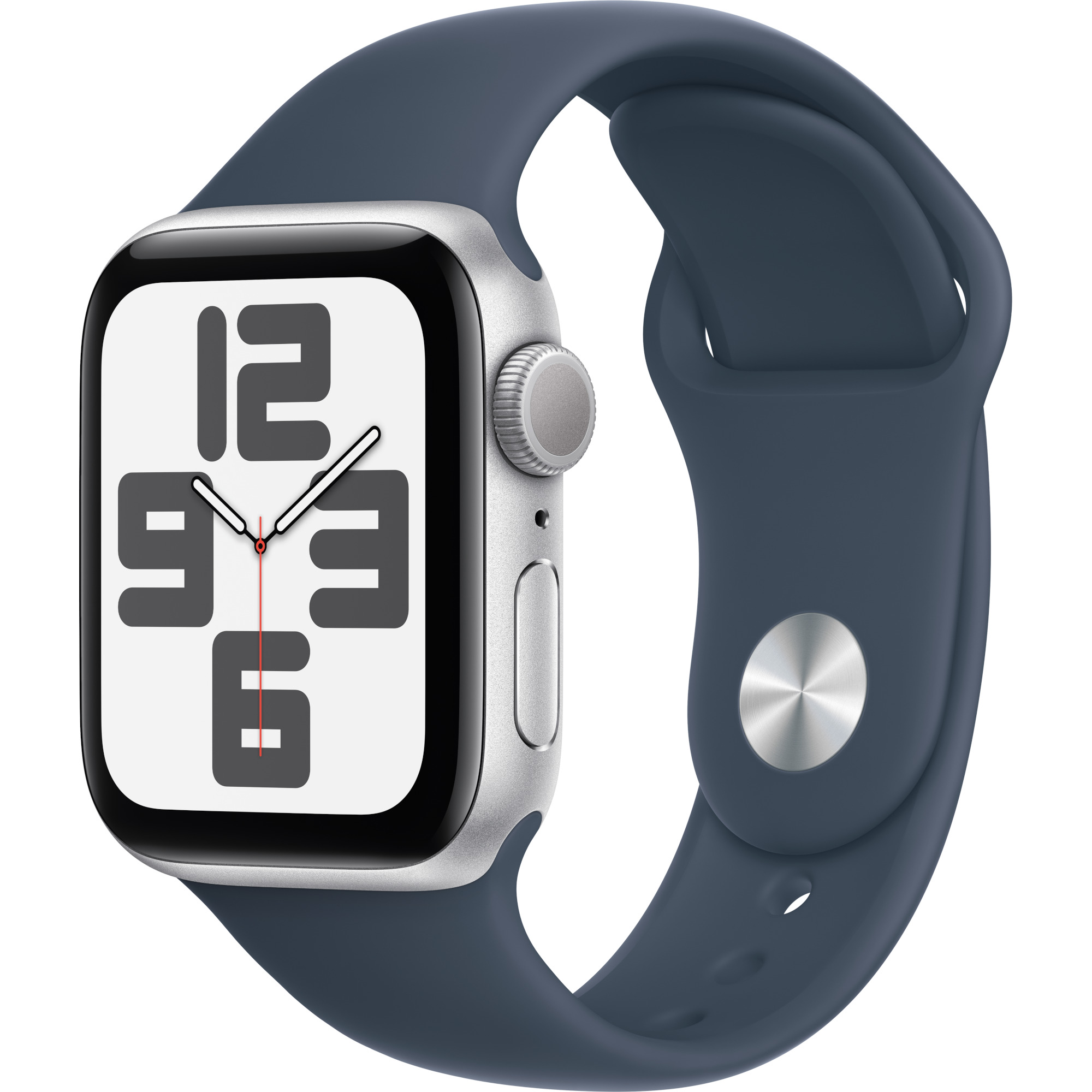 Apple Watch Se2 2023, Gps, 40 Mm, Silver Aluminium Case, Storm Blue Sport Band, S/m