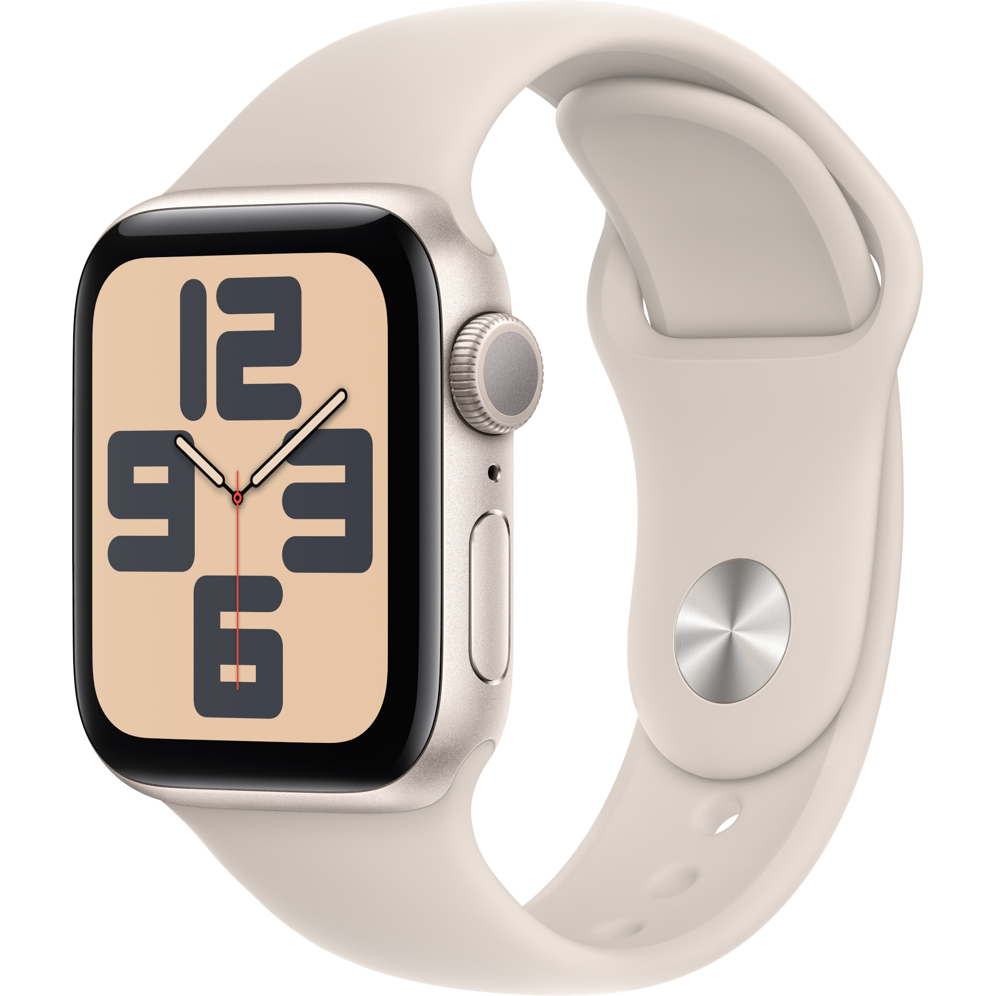 Apple Watch SE2 2023, GPS, 40 mm, Starlight Aluminium Case, Starlight Sport Band, S/M