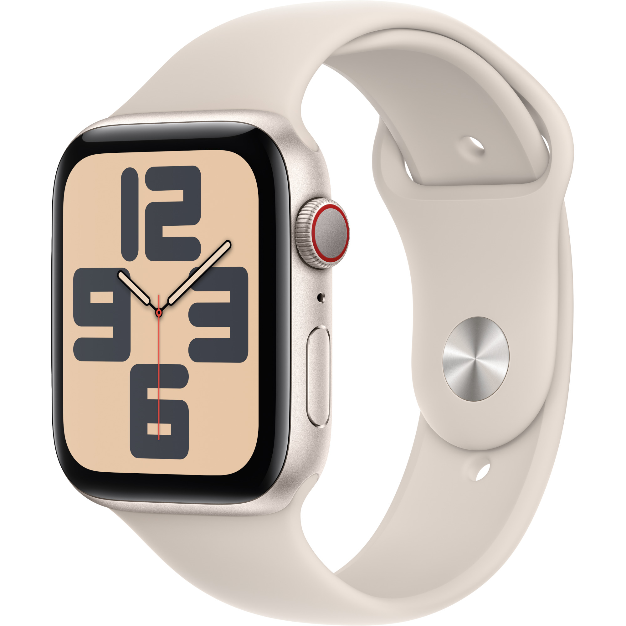 Apple Watch Se2 2023, Gps, Cellular, 44 Mm, Starlight Aluminium Case, Starlight Sport Band, S/m