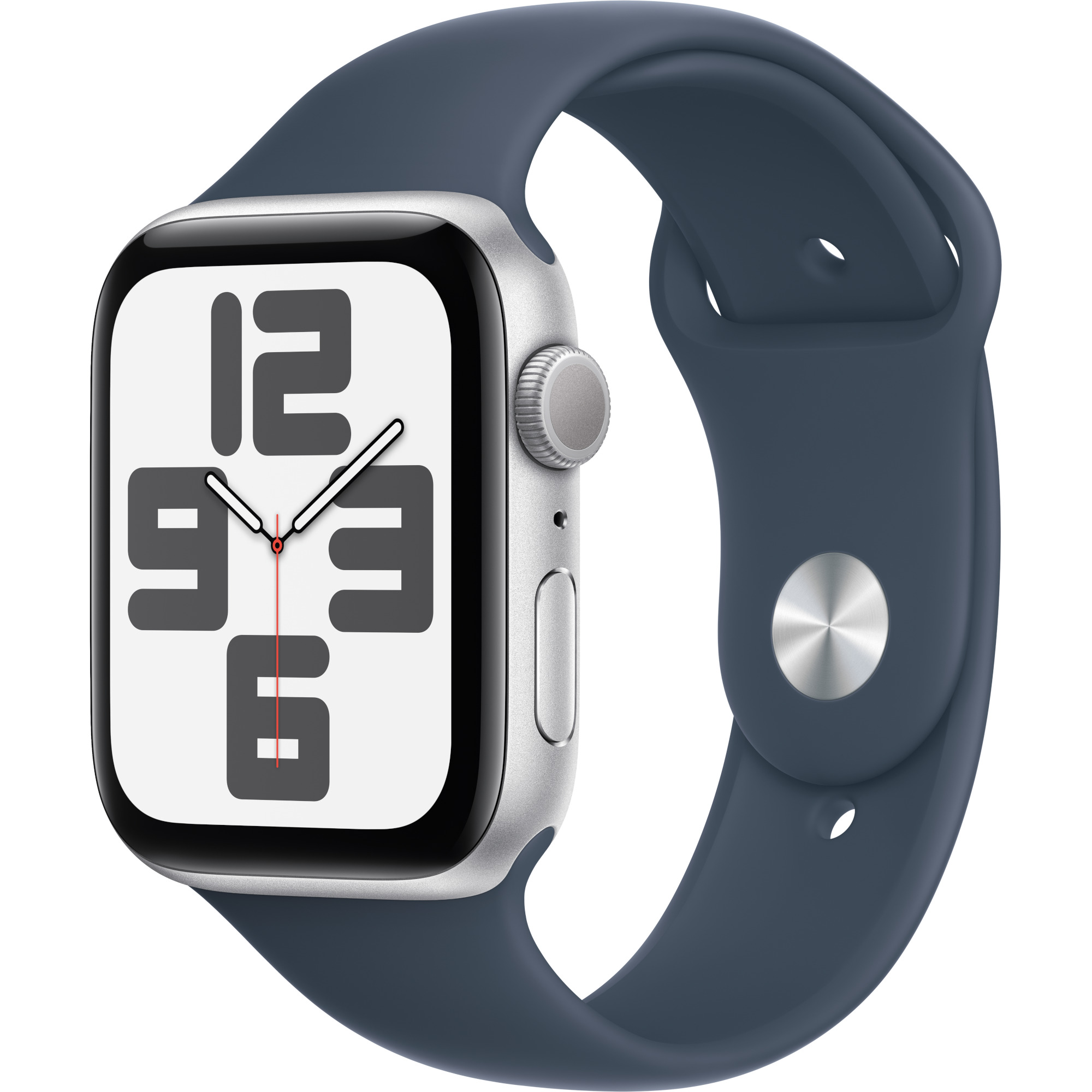 Apple Watch Se2 2023, Gps, 44 Mm, Silver Aluminium Case, Storm Blue Sport Band, S/m