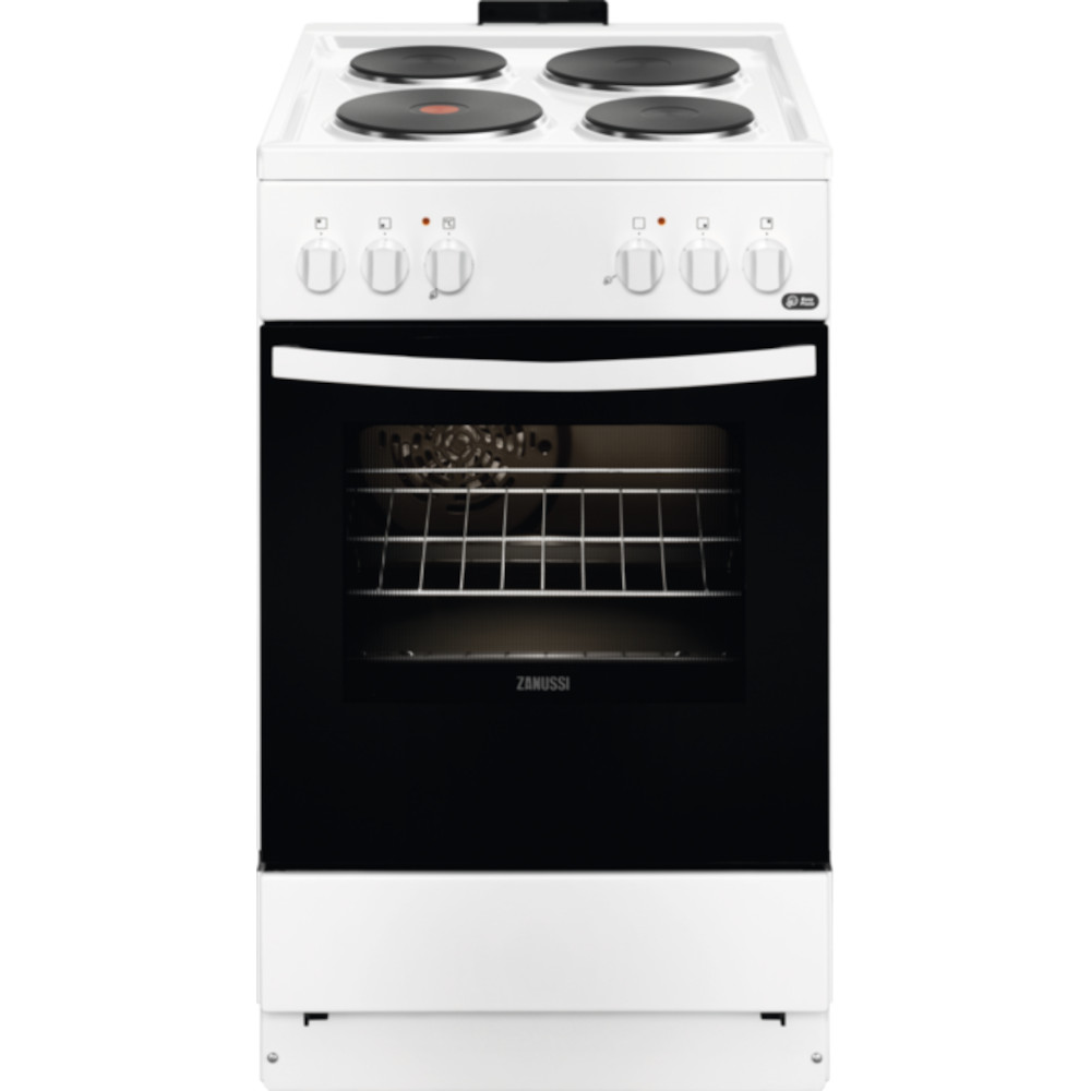  Aragaz Zanussi ZCE550H1WA, Electric, 4 arzatoare, Clasa A 