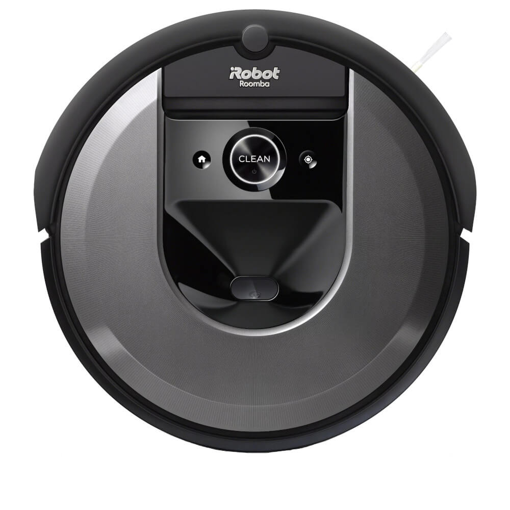  Aspirator robot iRobot Roomba I7 Medium Silver 7150, 26Wh, Wi-Fi, Navigatie iAdapt, 3-Stage Cleaning System, Golire automata gunoi, Argintiu/Negru 