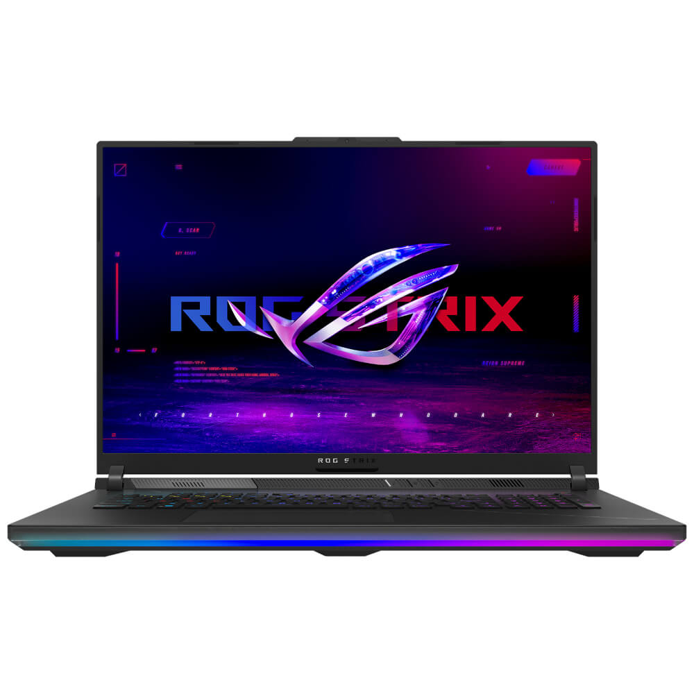  Laptop Gaming Asus ROG Strix Scar 18 G834JZ-N6020W, 18", QHD+, Intel Core i9-13980HX, 32GB RAM, 1TB SSD, NVIDIA GeForce RTX 4080, Windows 11 Home, Negru 