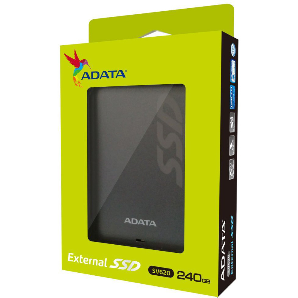  SSD Extern A-Data SV620, 240GB, USB 3.0, Titanium 