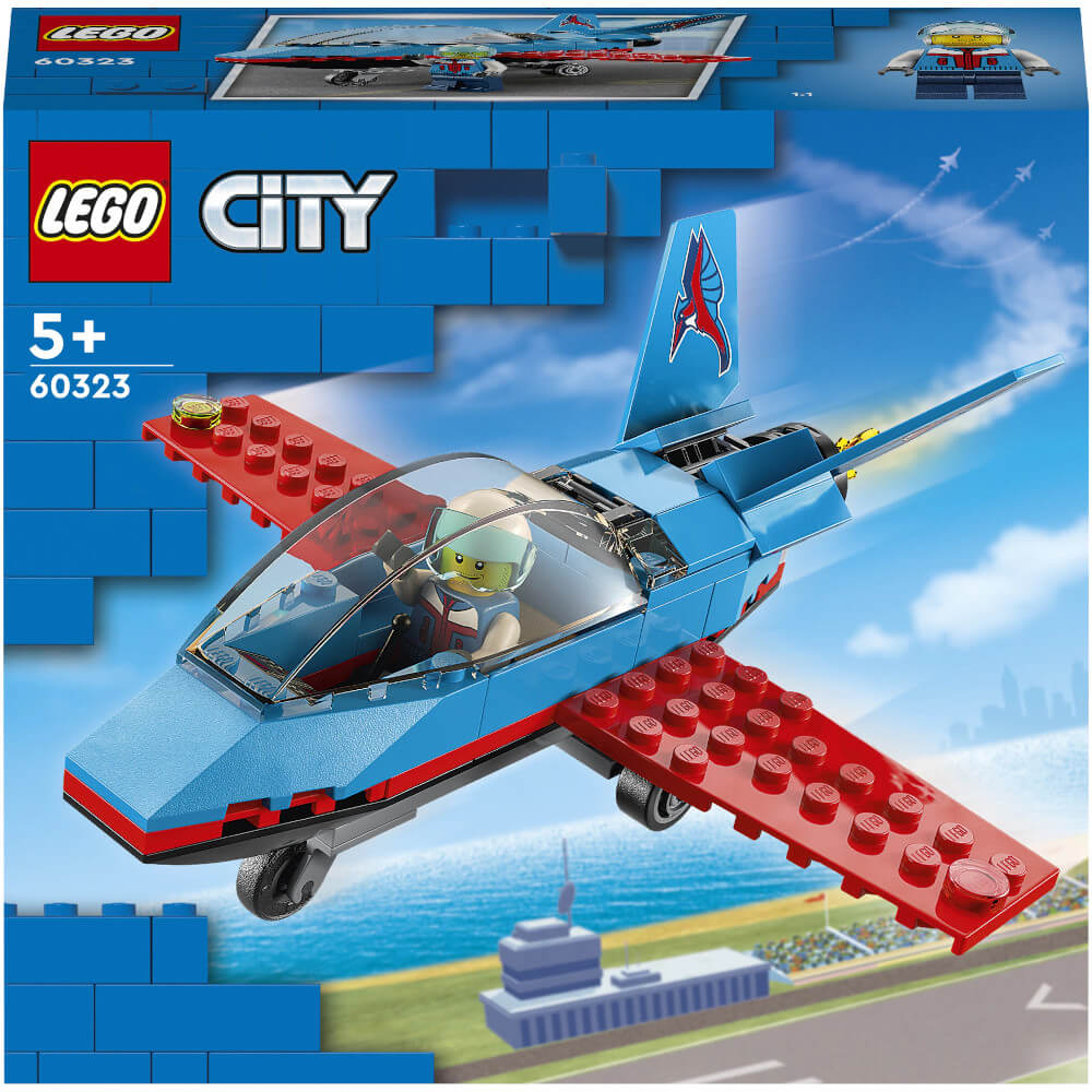 LEGO&#174; City - Avion de cascadorii 60323, 59 piese
