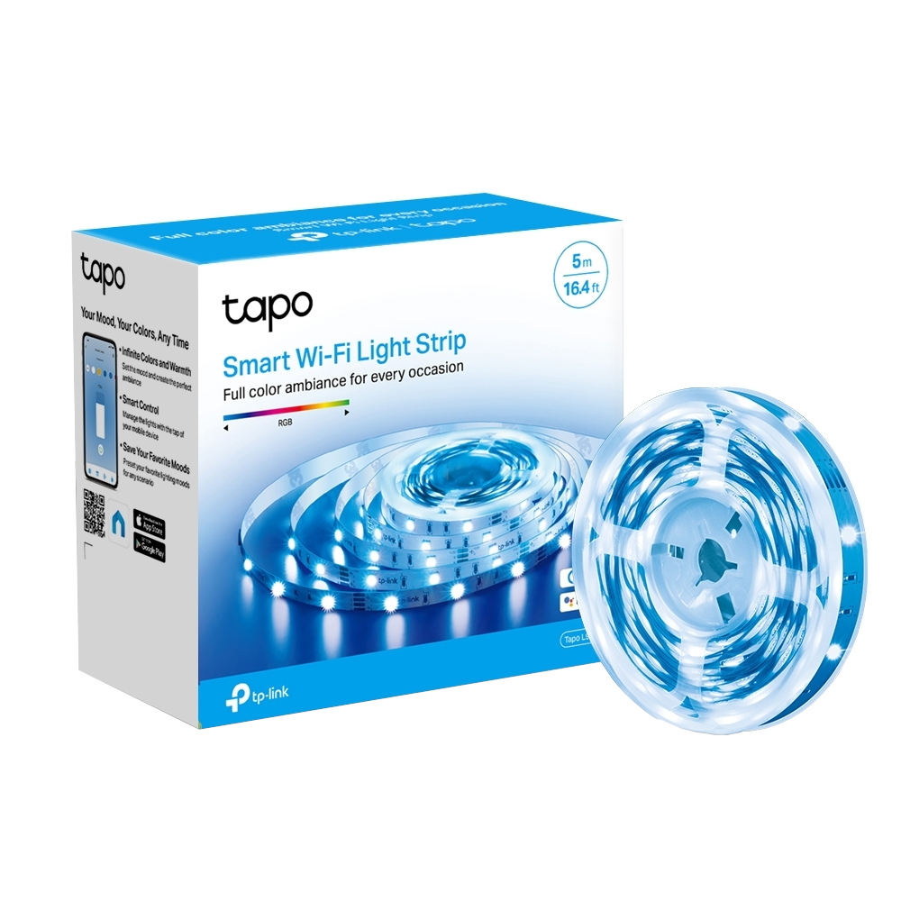 Banda LED inteligenta TP-Link Tapo L900-5, RGB, 2.1 cd, 5 metri, Wi-Fi