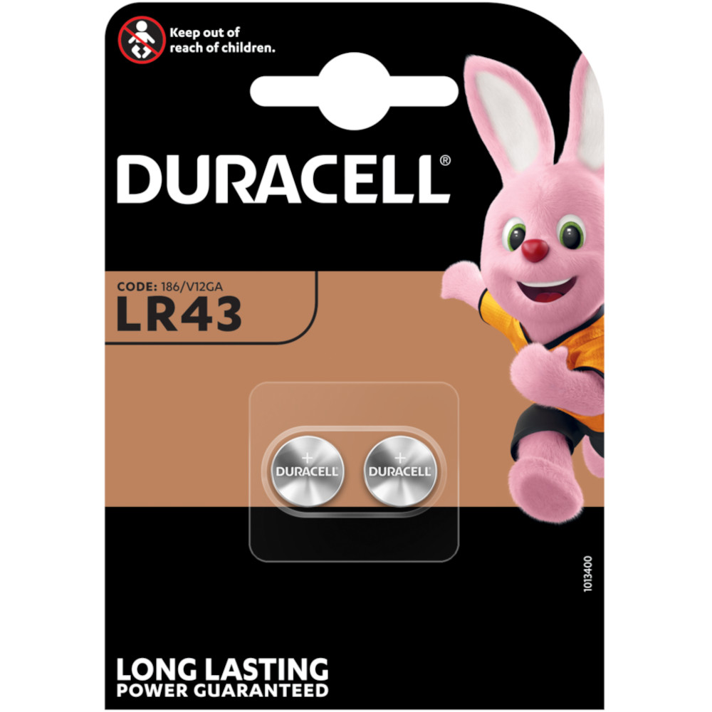 Baterie Duracell LR43 1.5V, 2 buc