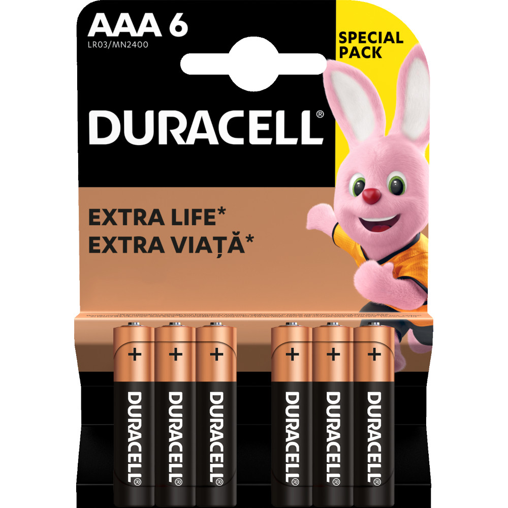 Baterii Duracell Basic AAAK6, 6 buc