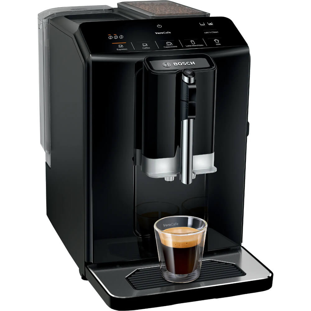 Espressor automat Bosch VeroCafe Seria 2 TIE20119, 1300 W, 1.4 L, 15 bar, Negru