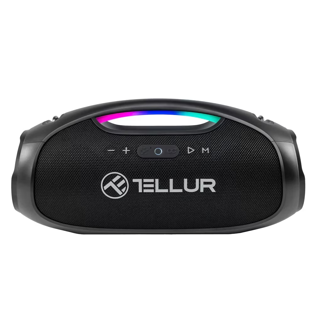 Boxa portabila Tellur Obia Pro TLL161241, 60 W, Iluminare RGB, IPX6, USB, Negru