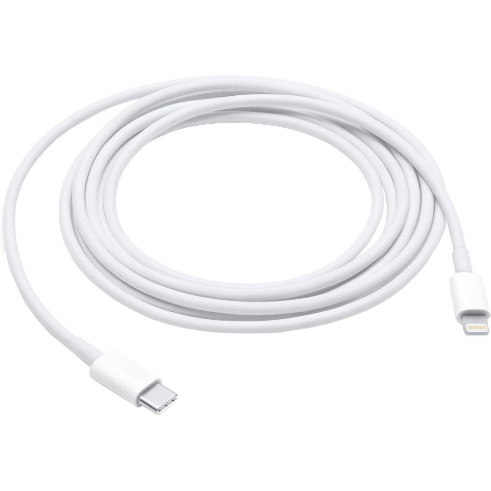 Cablu Apple MQGH2ZM/A Lightning - USB-C, 2m, alb