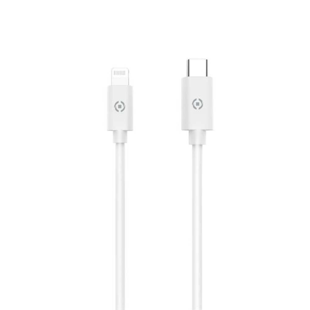 Cablu date Celly PowerDelivery MFI, Lightning to USB-C, 60W, 1m, Alb