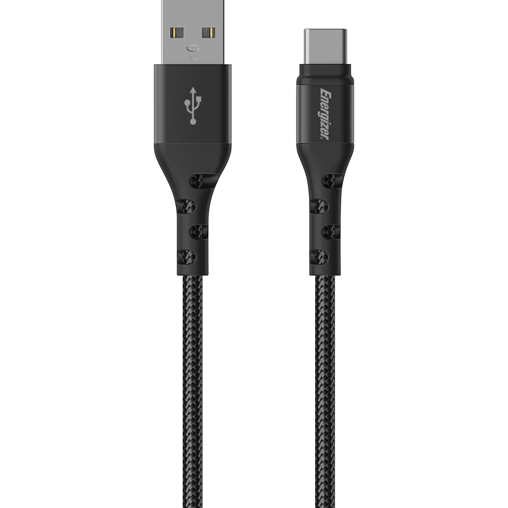 Cablu date Energizer C520CKBK, USB A - USB C, Impletit, 2m, Negru