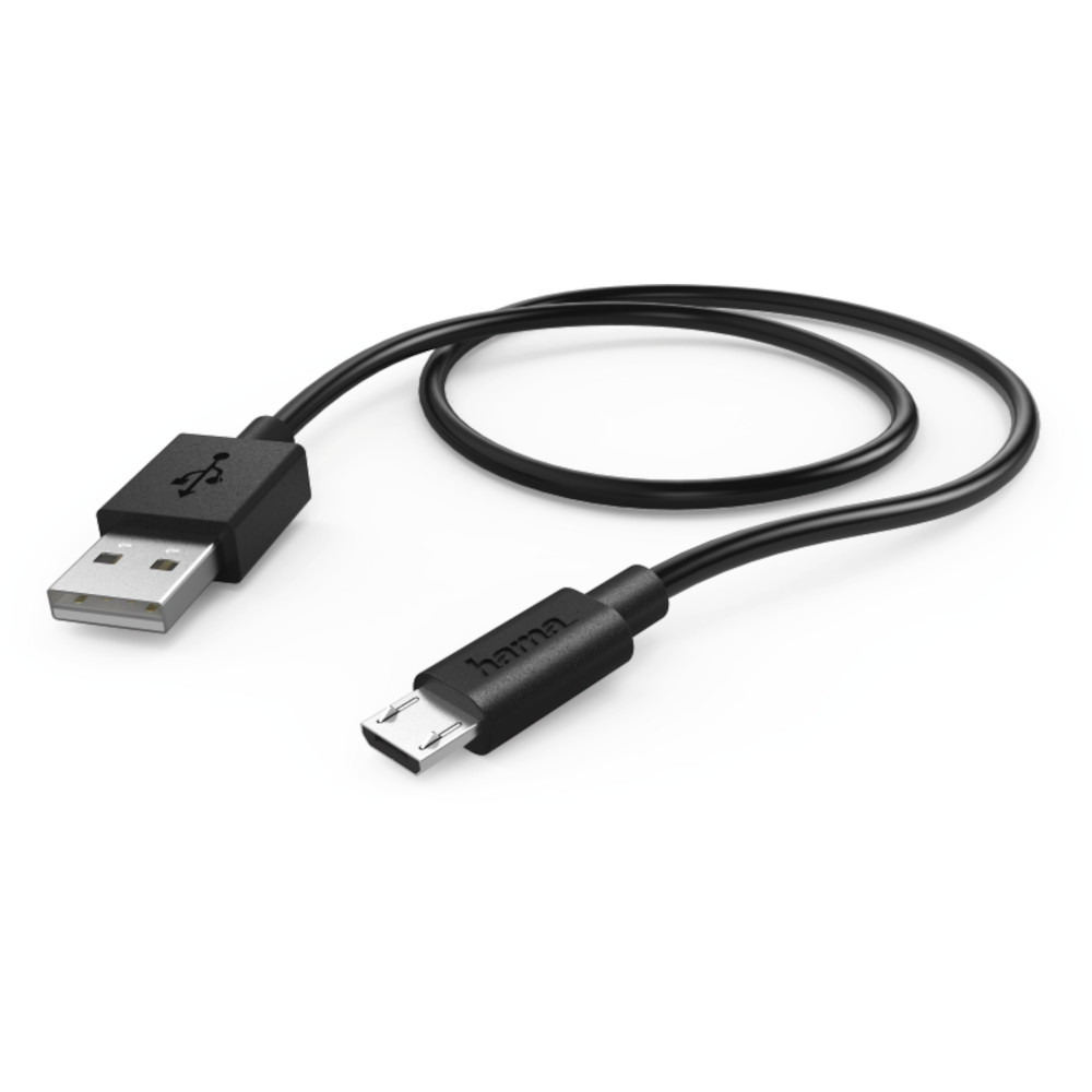  Cablu date Hama 178383, Micro-USB, 1m, Negru 