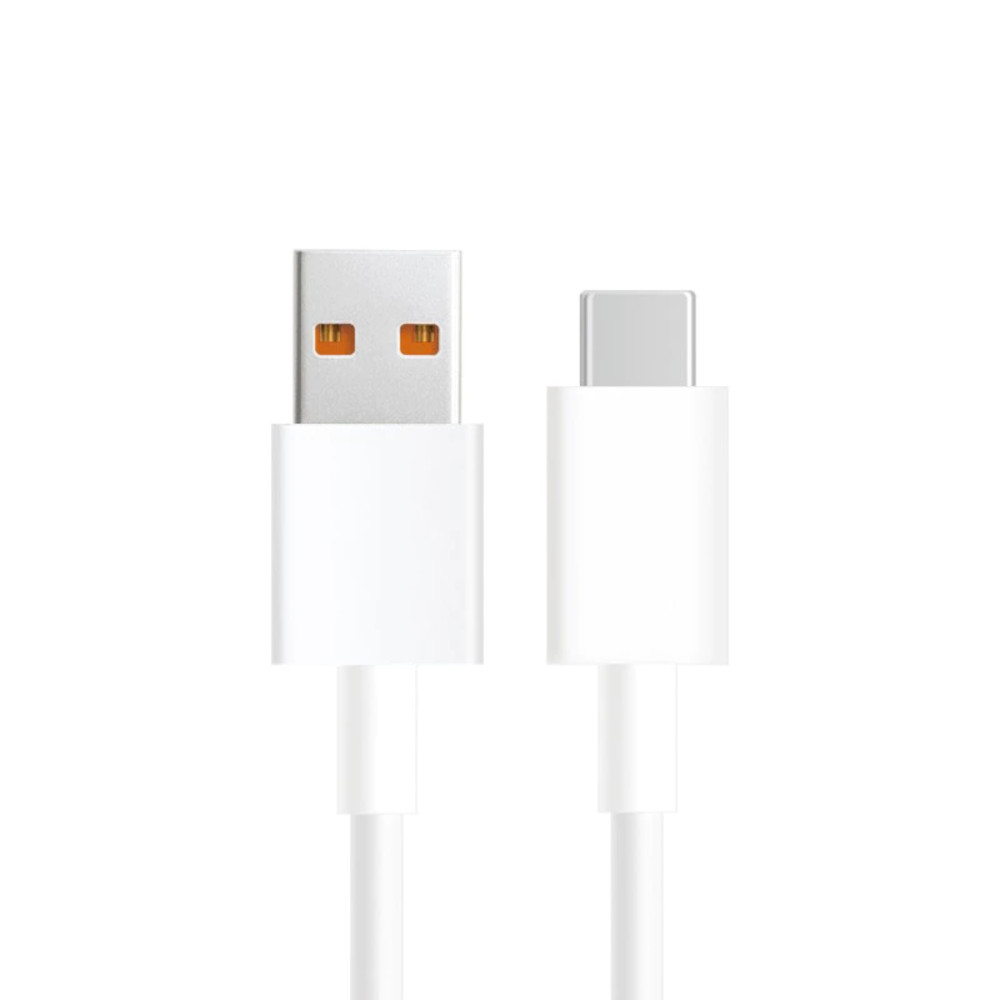  Cablu date Xiaomi 6A BHR6032GL, USB la USB-C, 1m, Alb 