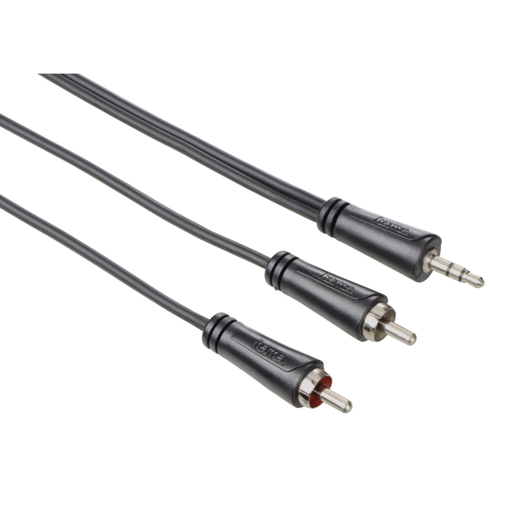 Cablu Hama 122296, 3.5mm Jack plug - 2X RCA plugs, 3m