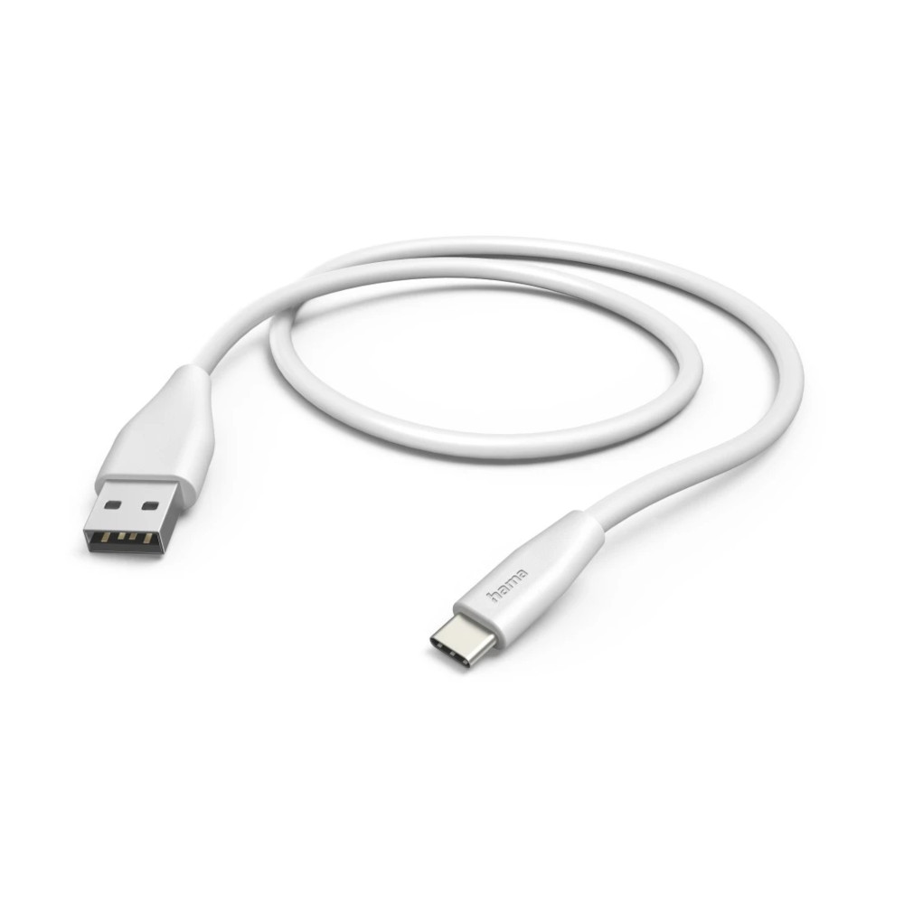 Cablu incarcare Hama 201596, USB-A - USB-C, 1.5m, Alb
