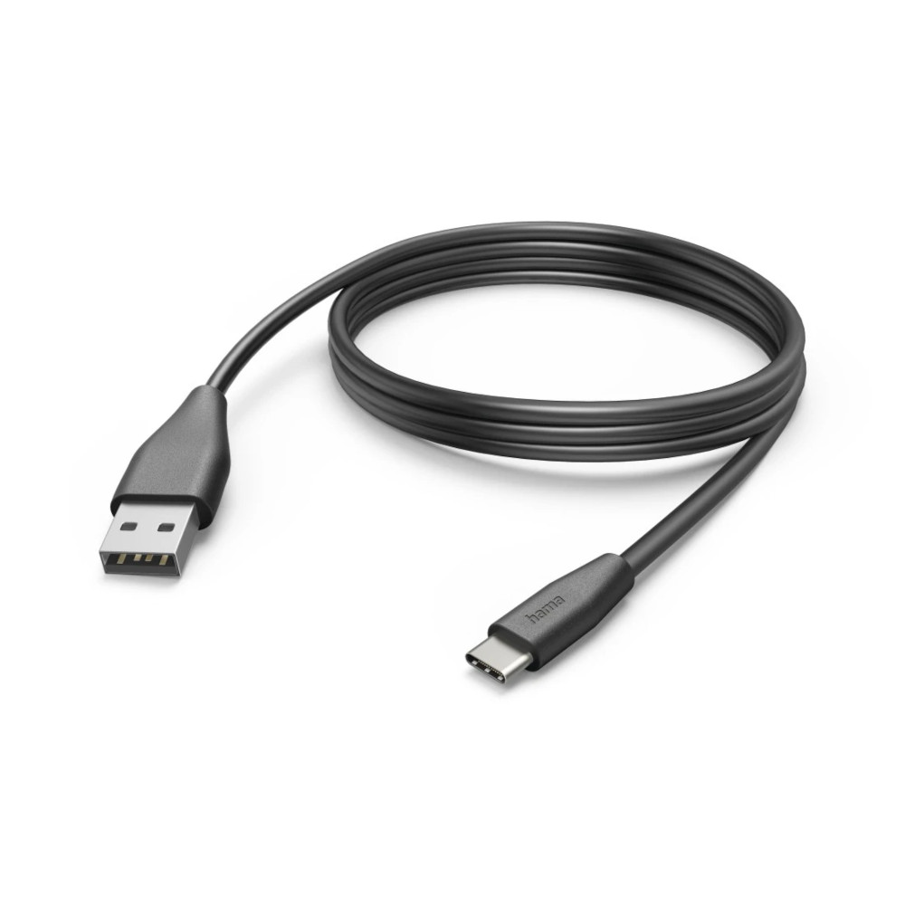 Cablu incarcare Hama 201597, USB-C - USB-A, 3m, Negru