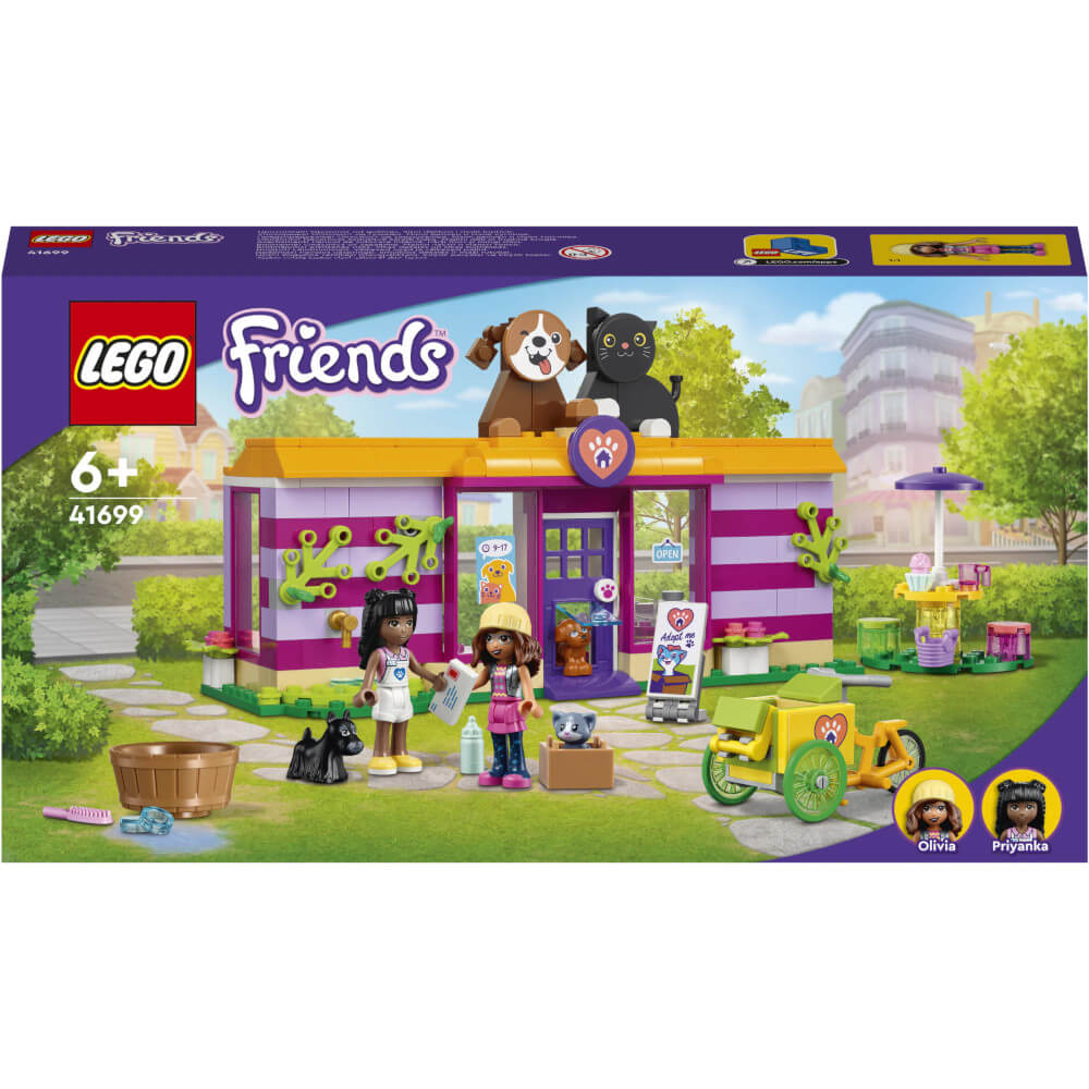  LEGO&#174; Friends - Cafeneaua de la adapostul pentru animale 41699, 292 piese 