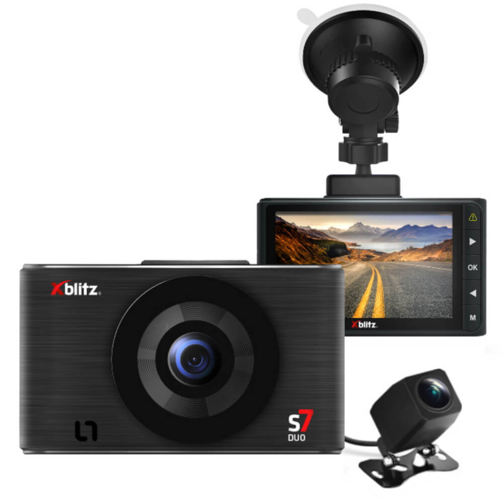 Camera auto Xblitz Dual fata/spate, S7 Duo, Full HD, Negru