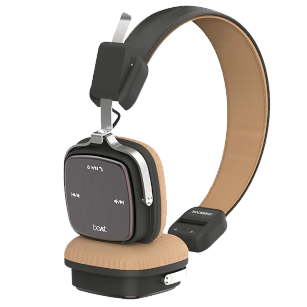 Casti On-Ear boAt Rockerz 610, Bluetooth, Maro