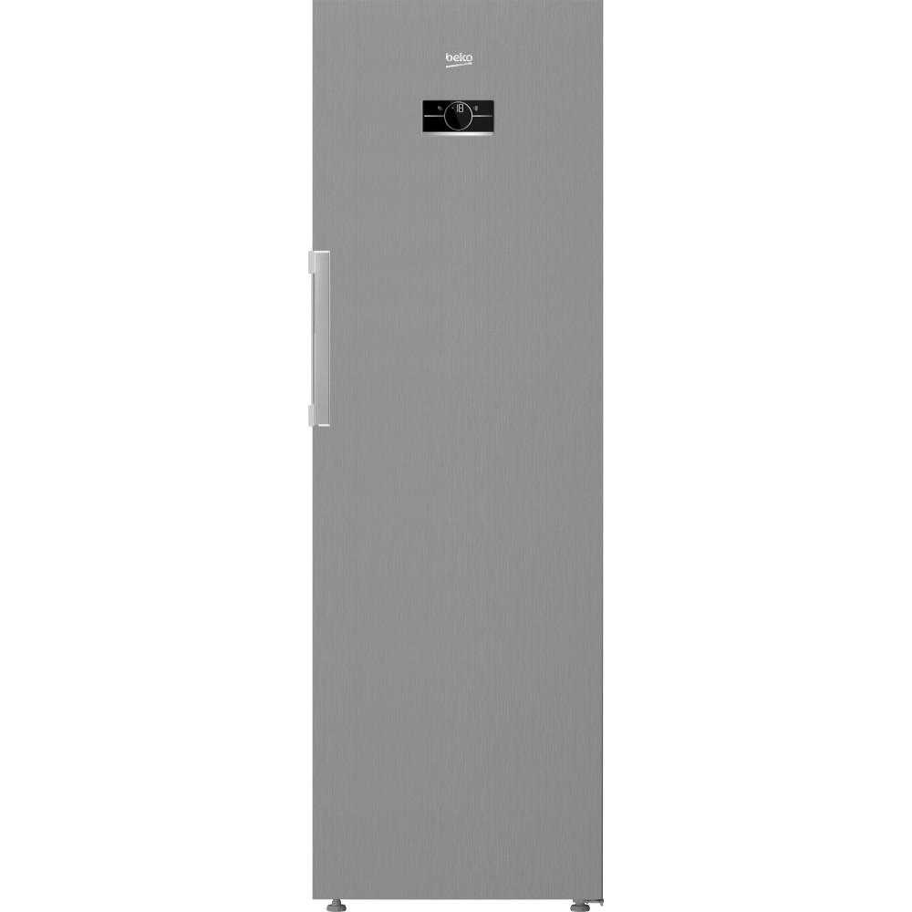 Congelator Beko B5rfne314xb, 282 L, Nofrost, Safetyglass, Compresor Prosmart Inverter, Compartiment Maxstore, Usa Reversibila, H 186.5 Cm, Argintiu, Clasa E