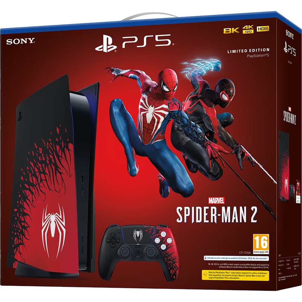  Consola PS5 SONY C Chassis 825GB, Marvel's Spider-Man 2, Limited Edition 