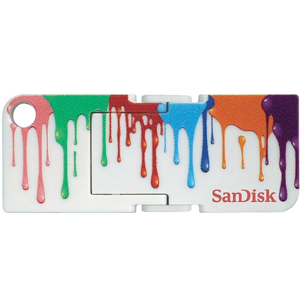  Memorie USB SanDisk Cruzer Pop Paint SDCZ53-8GB, 8GB, Alb 