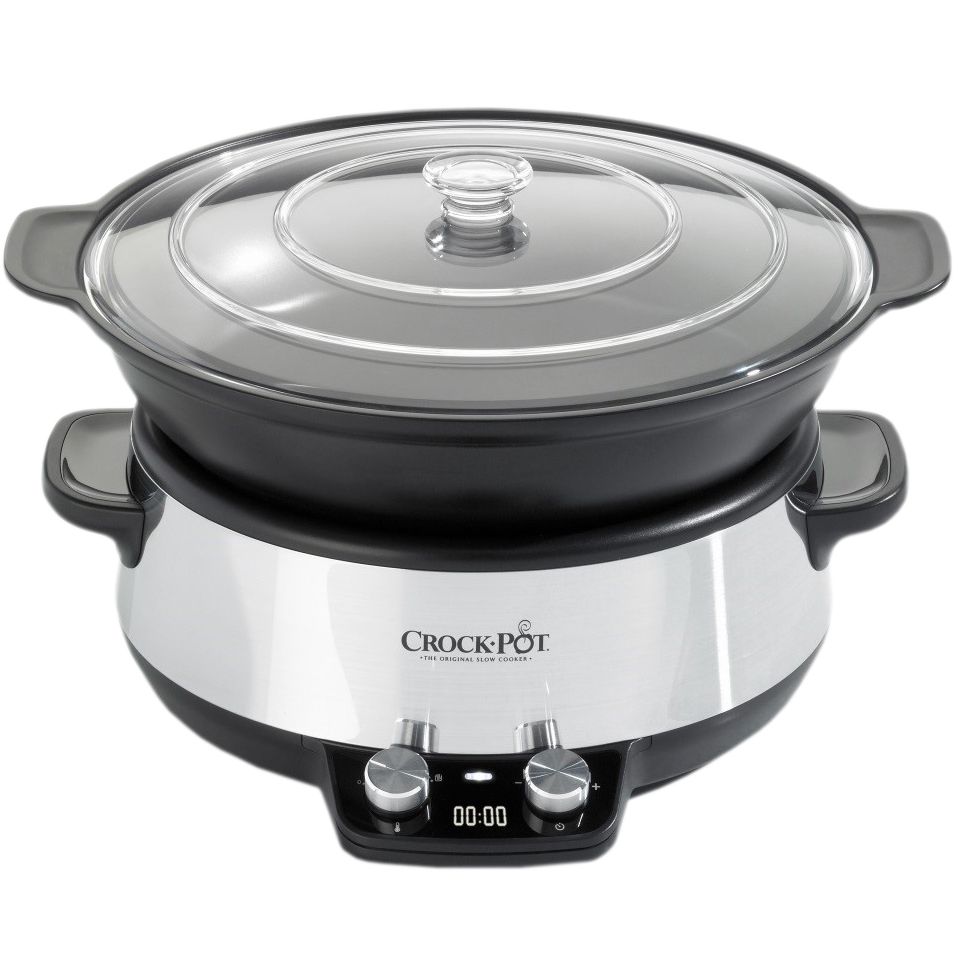  Slow cooker Crock-Pot CSC011X, 210 W, 6 l, 2 Setari gatit, Vas Saute detasabil 