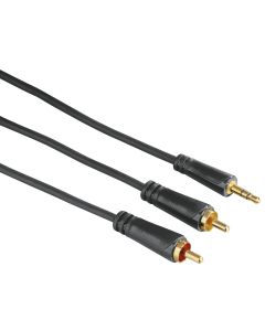 Cablu audio Hama 122298, Jack 3.5mm male - 2x RCA male, 1.5m_1