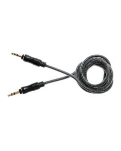 Cablu audio Lemontti LAUXCMBK, 2 x Jack 3.5 mm, 1 m_001
