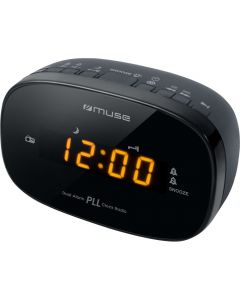 Radio cu ceas Muse M-150 CR, Dual Alarm, LED, Negru