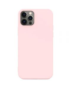 Husa de protectie Lemontti Silicon Soft Slim pentru iPhone 12/12 Pro, Pink Sand_1