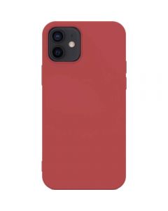 Husa de protectie Lemontti Silicon Soft Slim pentru iPhone 12 Mini, Santa Red_1