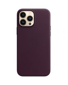 Husa de protectie Apple Leather Case with MagSafe pentru iPhone 13 Pro Max, Dark Cherry_1