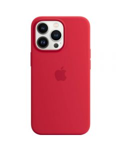 Husa de protectie Apple Silicone Case with MagSafe pentru iPhone 13 Pro, Rosu