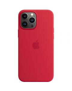 Husa de protectie Apple Silicone Case with MagSafe pentru iPhone 13 Pro Max, Rosu