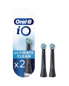 Rezerve periuta de dinti electrica Oral-B iO Ultimate Clean, Compatibile doar cu seria iO, 2 buc, Negru