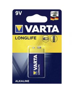 Baterie Varta Longlife 6LR61, 9V, alcalina, 1 buc