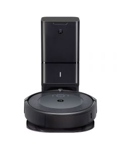 Aspirator robot iRobot Roomba I3+ Dark 3554, Wi-Fi, 75 min, 26 Wh, 32kWh/an, Control prin aplicatie, Alexa & Google, Li-Ion, Golire automata, Senzori anti-cadere, Gri