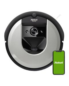 Aspirator robot iRobot Roomba I7 Silver 7156, Wi-Fi, Li-Ion, Gri 