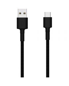 Cablu date Xiaomi Mi, USB Type-C la USB, Impletit, 1m_2