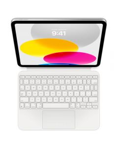 Husa cu tastatura Apple Magic Keyboard pentru iPad (gen. 10), layout RO, Alb