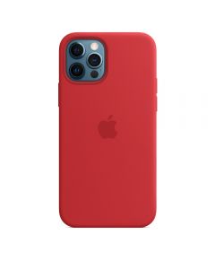 Husa de protectie Apple Silicone pentru iPhone 12 Pro Max, MagSafe, Rosu_1
