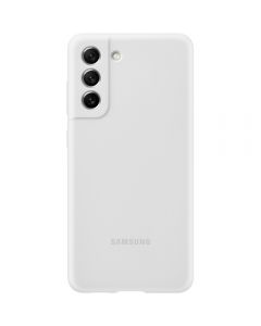 Husa de protectie Samsung Sillicone Cover pentru Galaxy S21 FE Alb_1